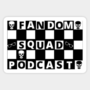 Fandom squad checkered Sticker